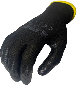 Guante en poliester recubierto en nitrilo BG173Z