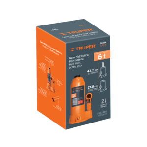 Gato hidráulico de botella de 6 ton, truper 14814