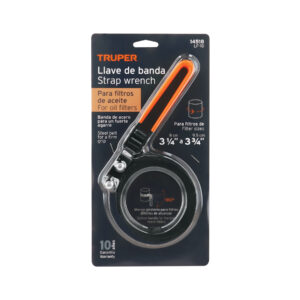 Llave de banda metálica 3-1/4″-3-3/4″ para filtro de aceite truper 14518